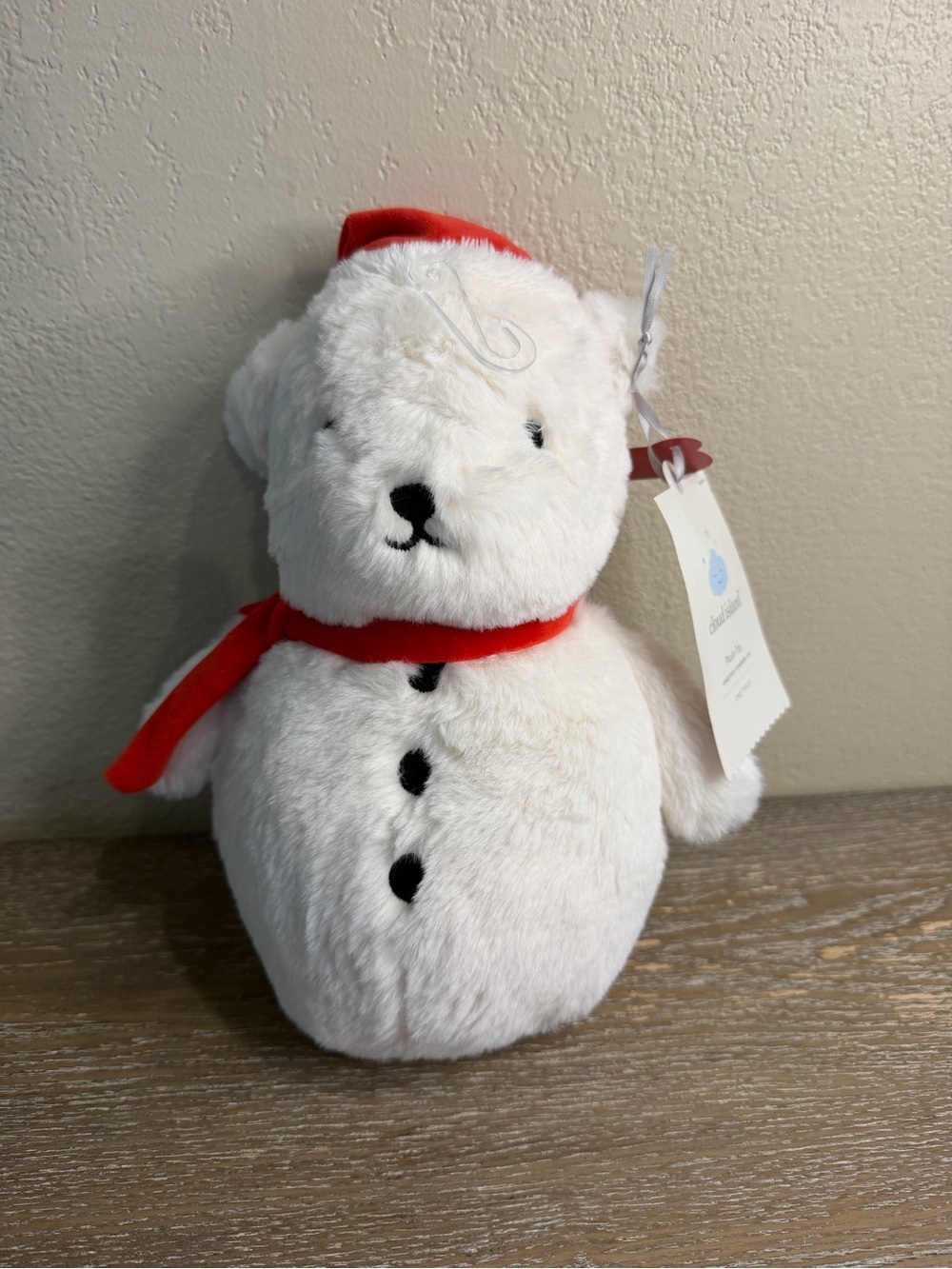Holiday Snow Bear Plush Stuffed Animal Toy - Cloud Island New